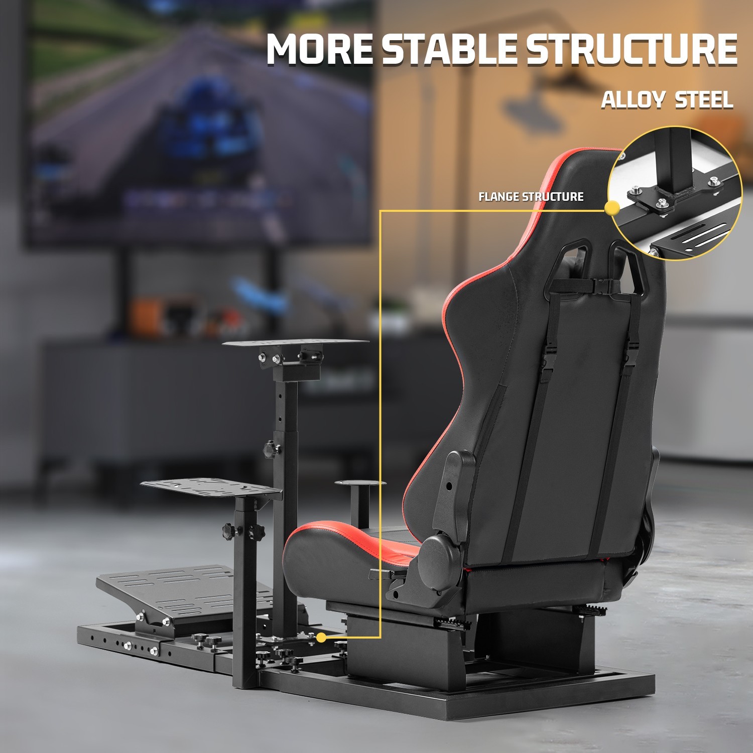 Marada Modular Flight and Racing Simulator Cockpit Fits Logitech Fanatec CSL-DD