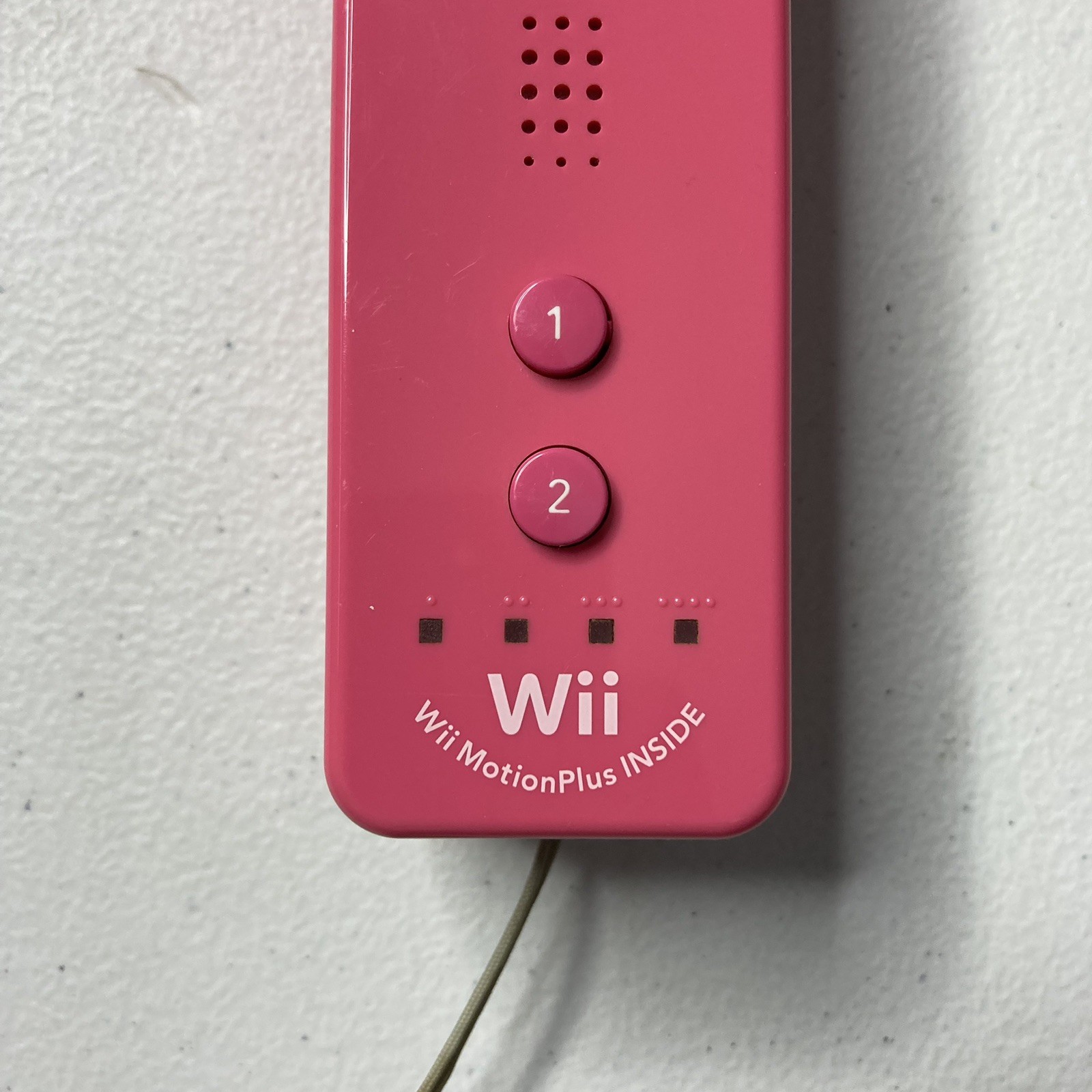 Official Nintendo Motion Plus Controller Pink RVL-036 Wii Remote OEM – Tested🔥