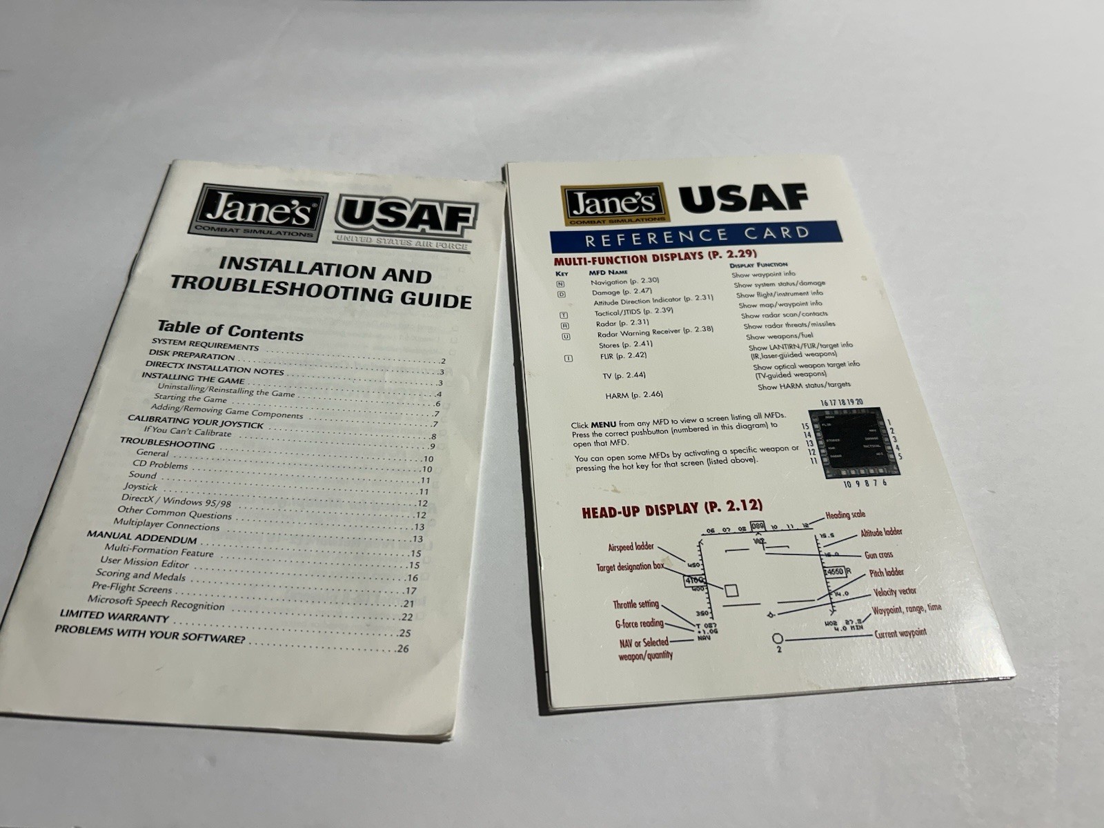 USAF: United States Air Force (PC, 1999) – Used – Unable To Test – For Parts