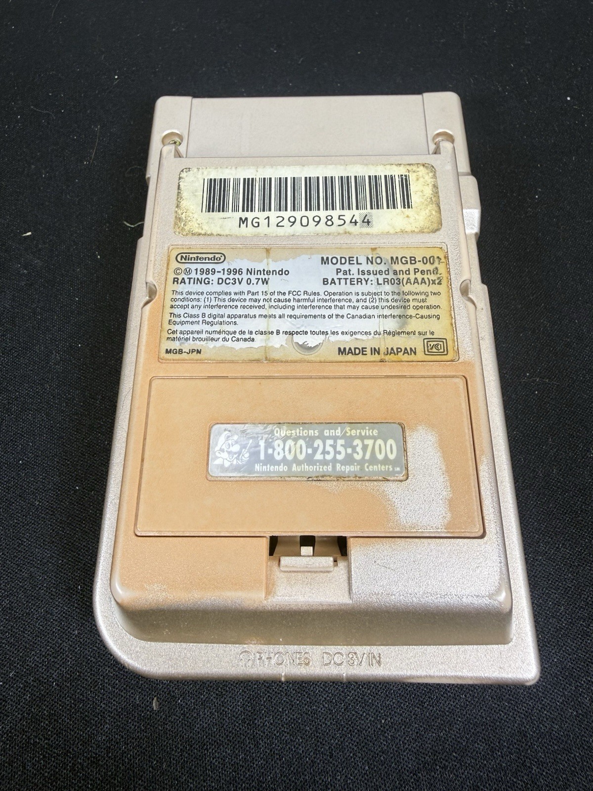 Nintendo Game Boy pocket Gold Console MGB-001 Vintage Rare Used Japan no Box JPN