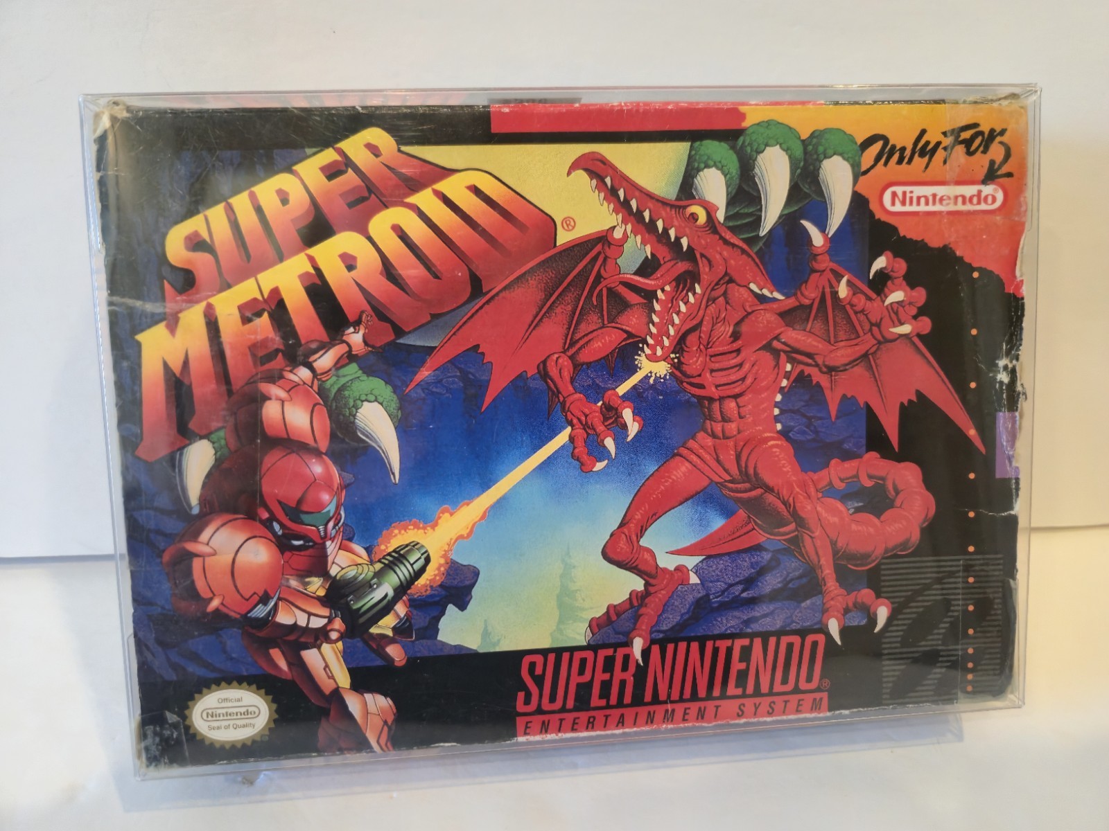 Super Metroid Super Nintendo SNES Game & Box