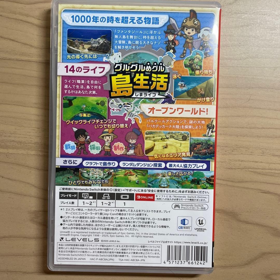 Fantasy Life i: The Girl Who Steals Time Nintendo Switch Game Software Used
