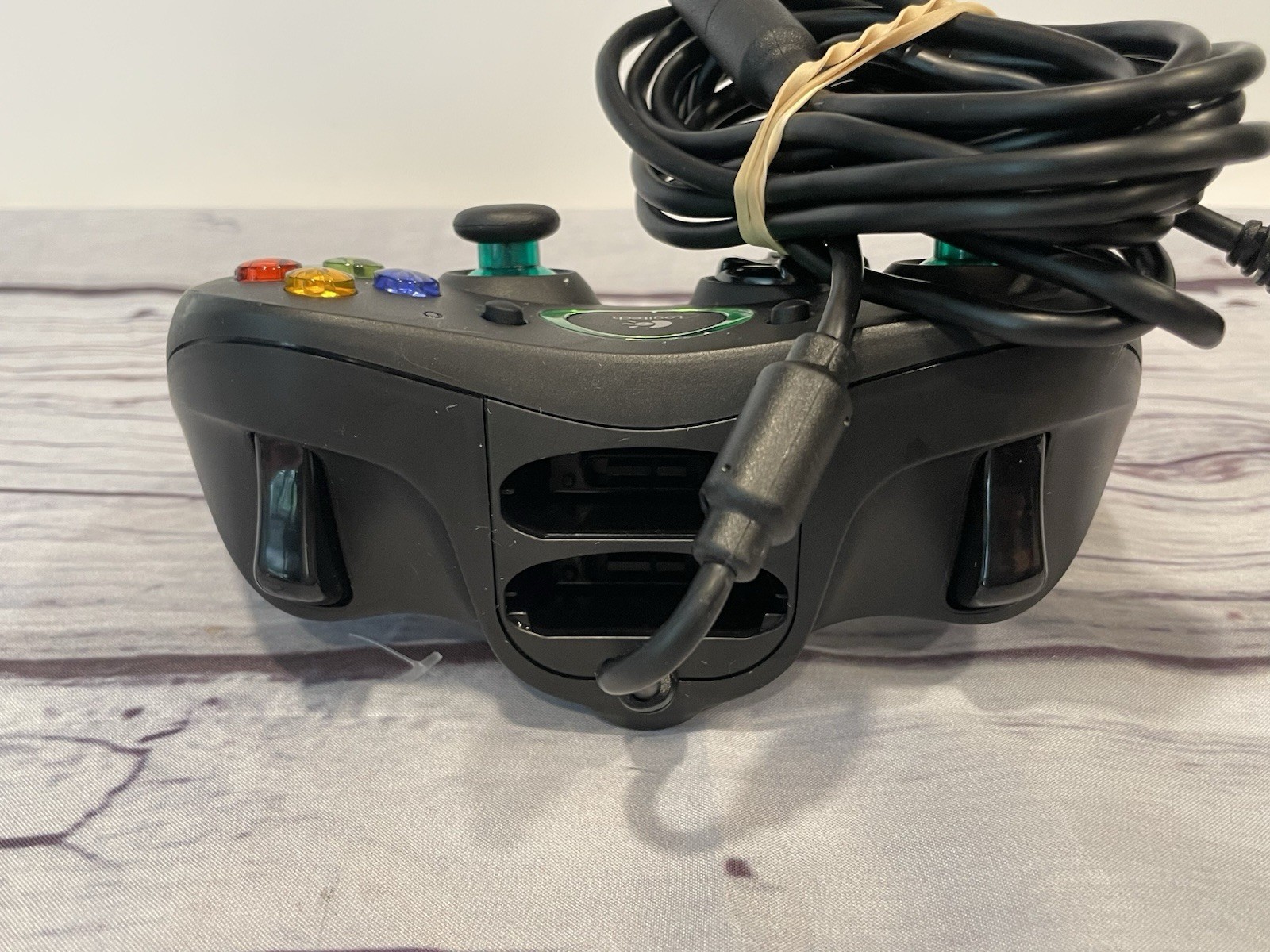 Official Microsoft XBOX Original Logitech Precision Controller Wired W/cable Blk