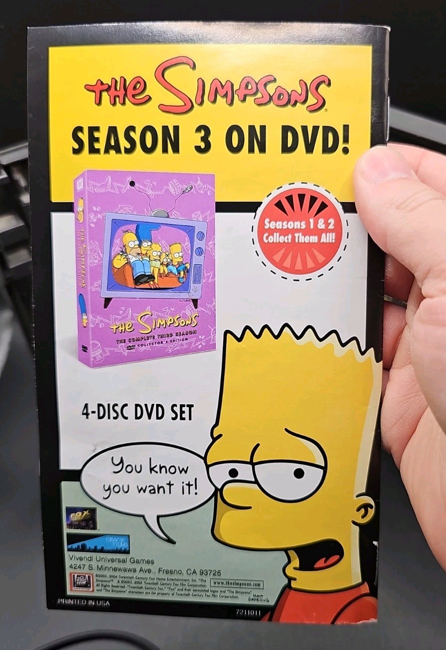 The Simpsons Hit & Run & Monster House Gamecube Lot Complete **Disc Read Error**