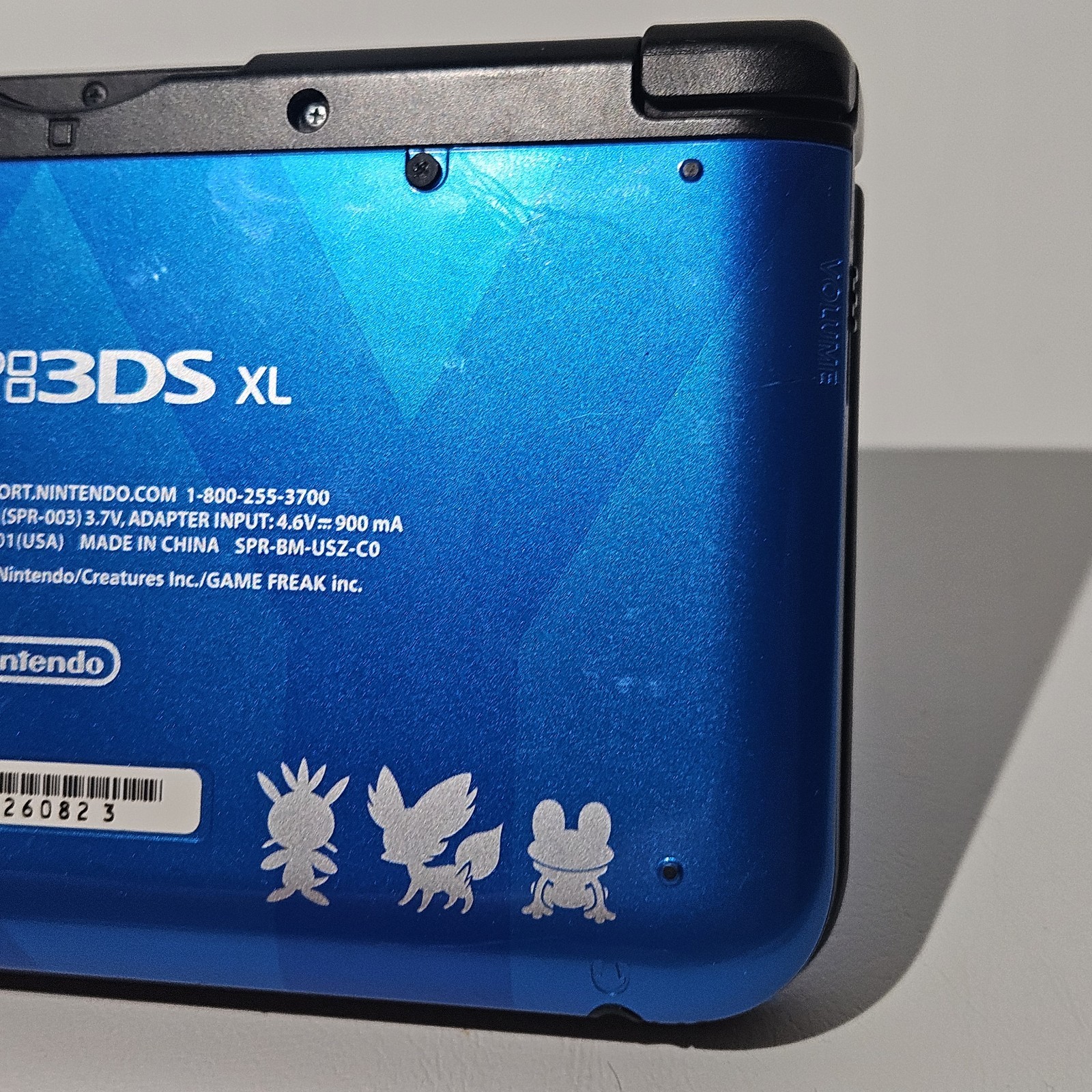 USA Nintendo 3DS XL Pokémon X & Y Blue Version Handheld System Bad Charging Port