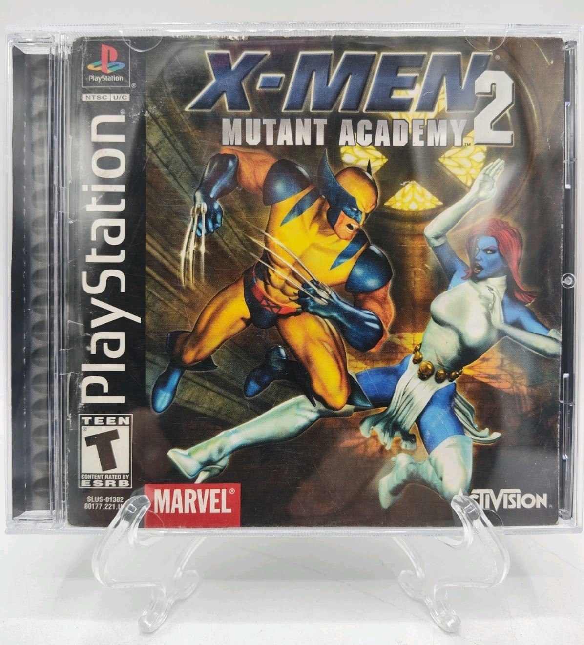 X-Men: Mutant Academy 2 (Sony PlayStation 1 PS1, 2001) CIB + Case Protector VGC
