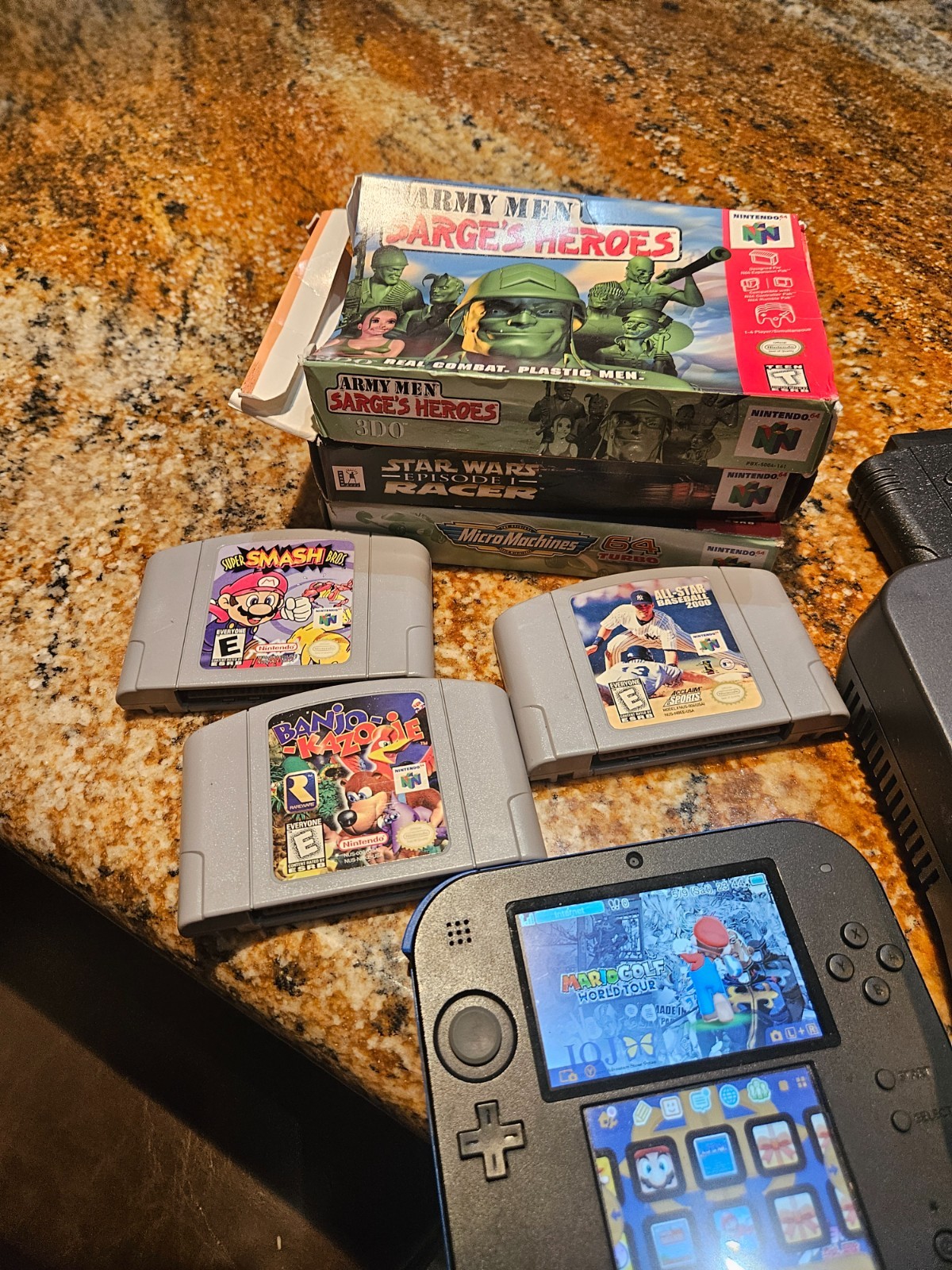 Nintendo 64 Console + 2 Controllers With (9 Games) & Super Nintendo Special & D