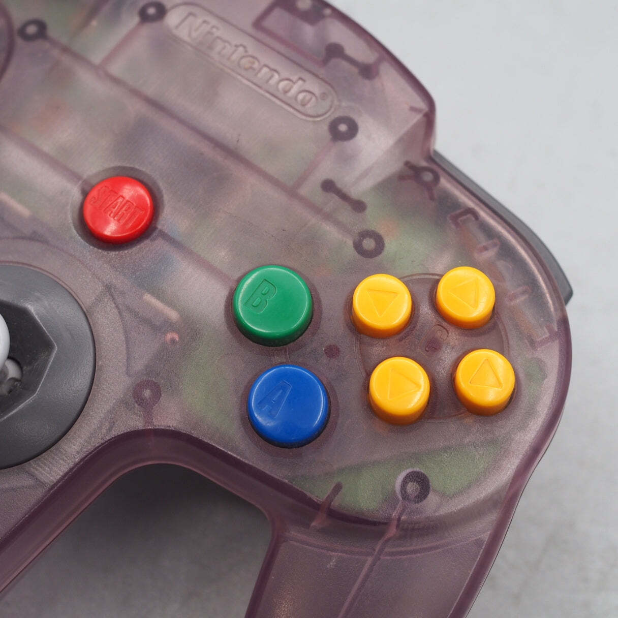 Nintendo 64 Controller only NUS-005 Clear Purple Official N64 Tested Working