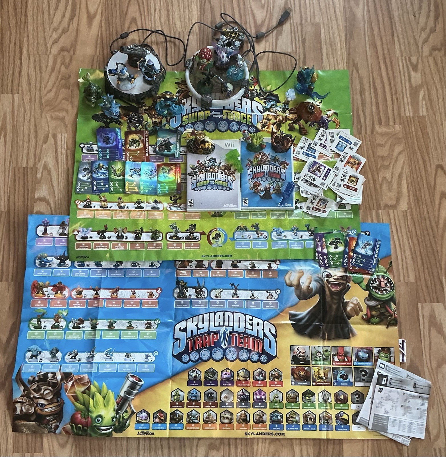 Skylanders Wii Games, Characters, And Portals Lot