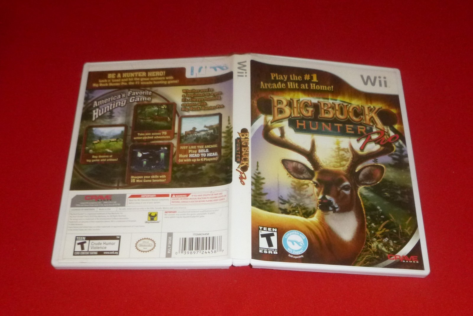 Big Buck Hunter Pro (Nintendo Wii) Case and Cover Art Only NO GAME