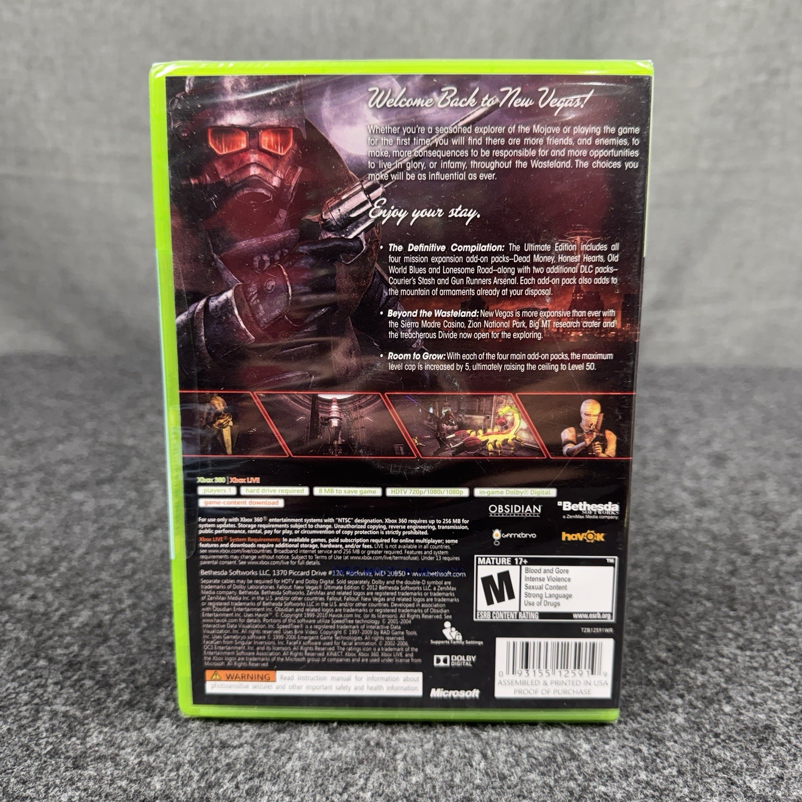 Fallout New Vegas Ultimate Edition Xbox 360 New Sealed