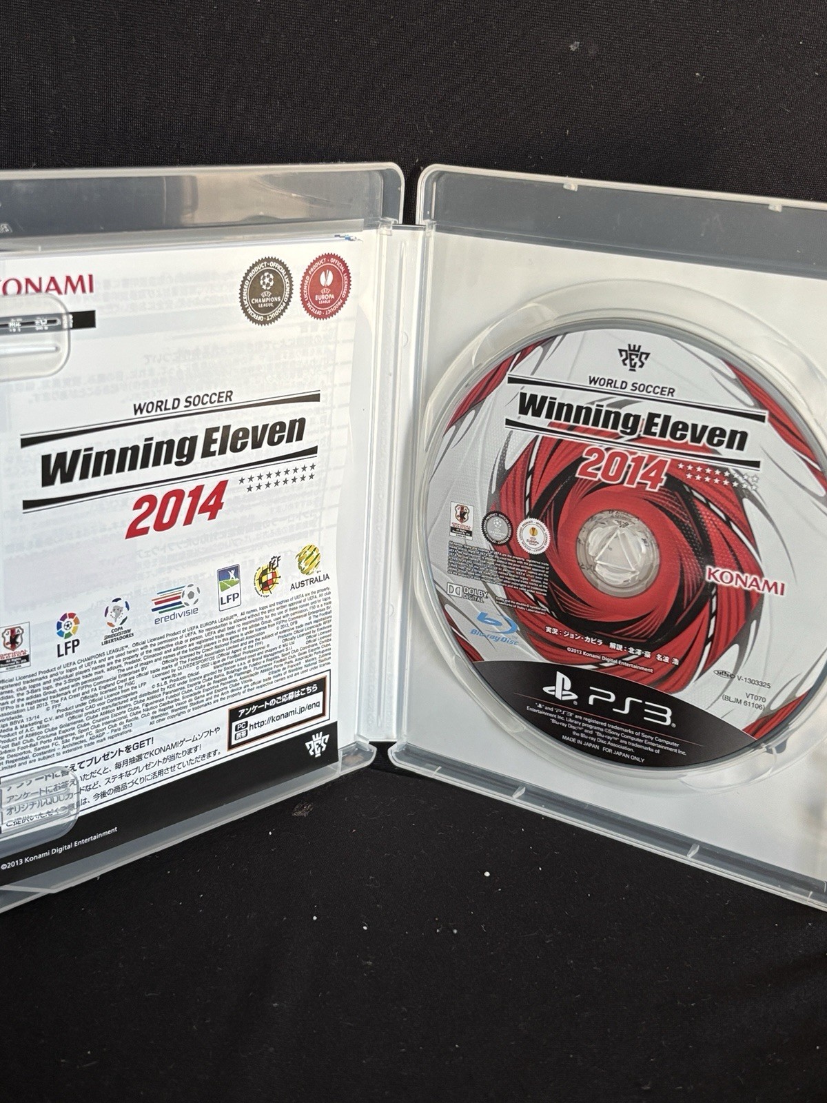 Soccer Winning Eleven 2014 PS3 Game Sony PlayStation 3 Japan Import HTF Futbol