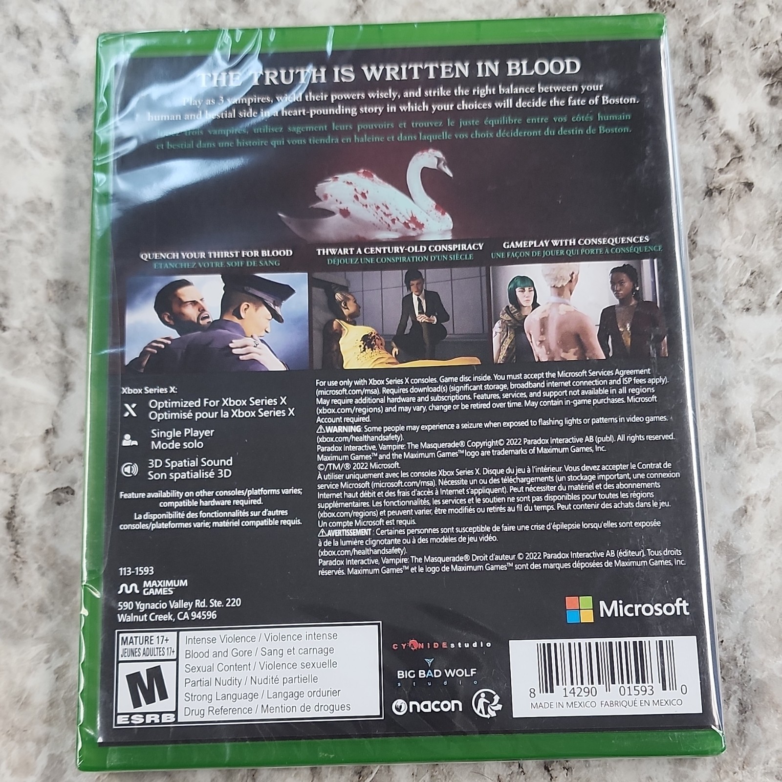 Maximum Games Vampire: The Masquerade Swansong Xbox Series X Action Adventure R…