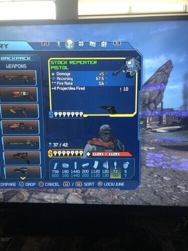 Borderlands Game of the Year Edition PS4 Modded Weapons
