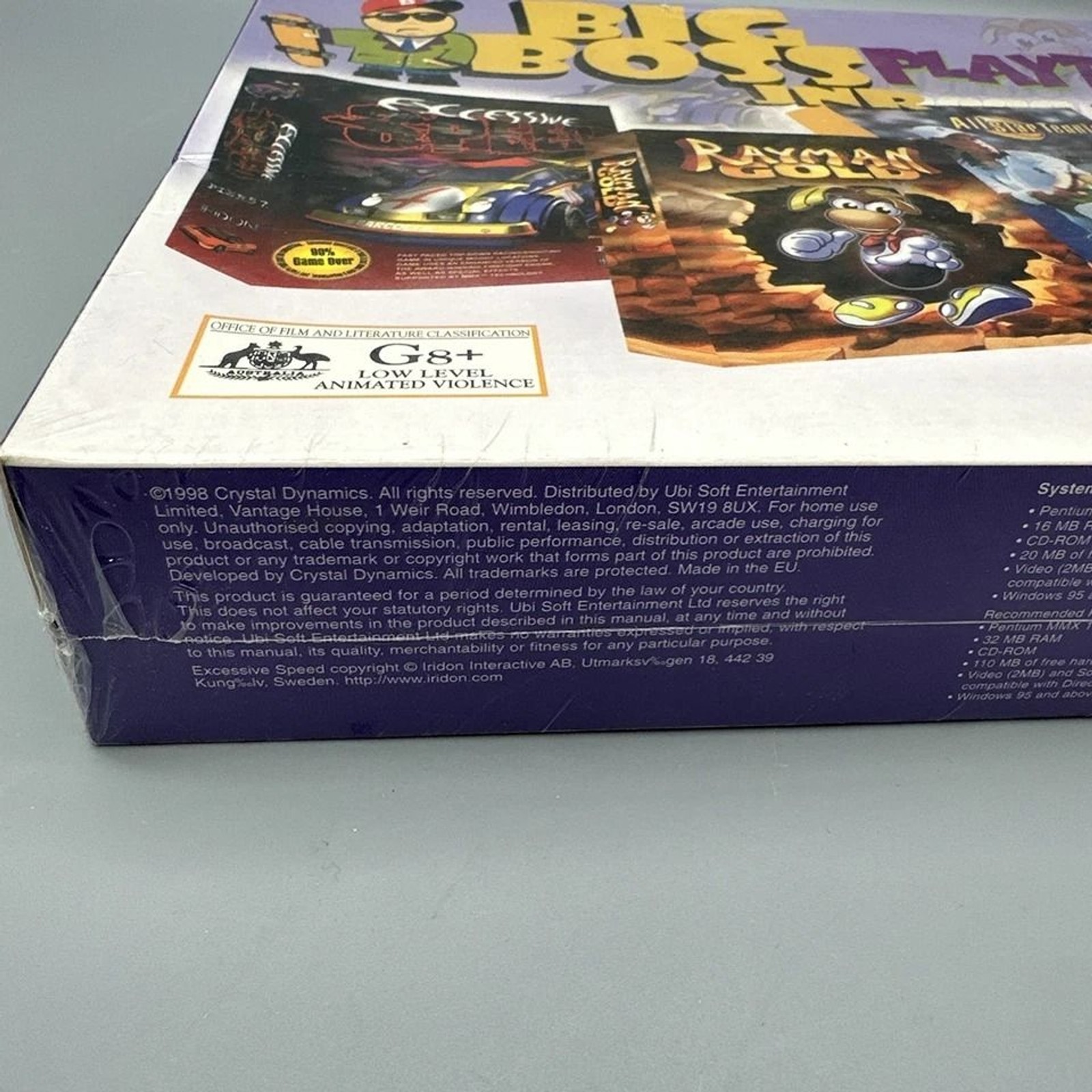 Pc Big Box Rayman Gold (1997) With Other Games Collection Ubisoft New Sealed