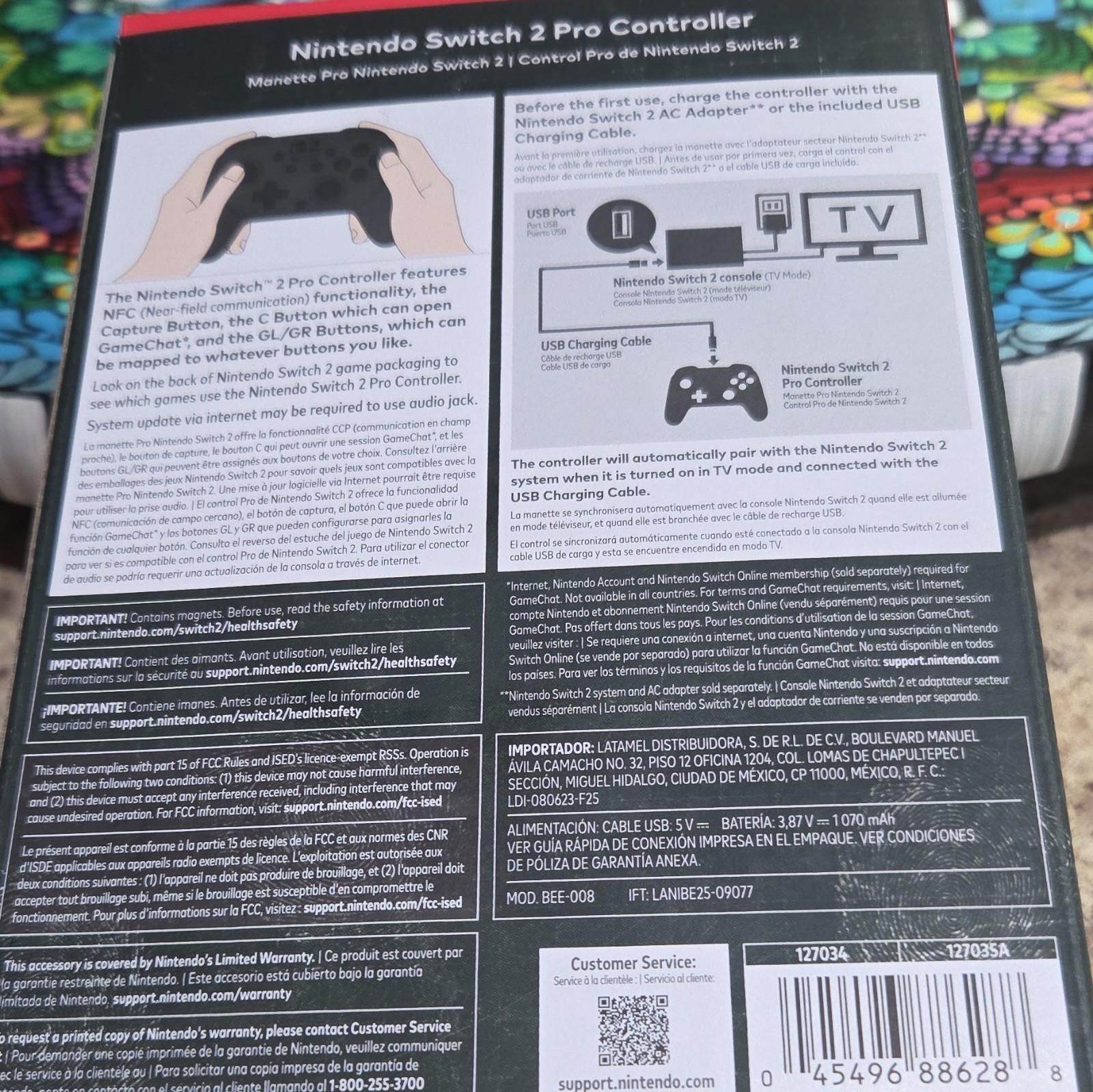Nintendo Switch 2 Pro Controller Resident Evil Requiem Edition Black