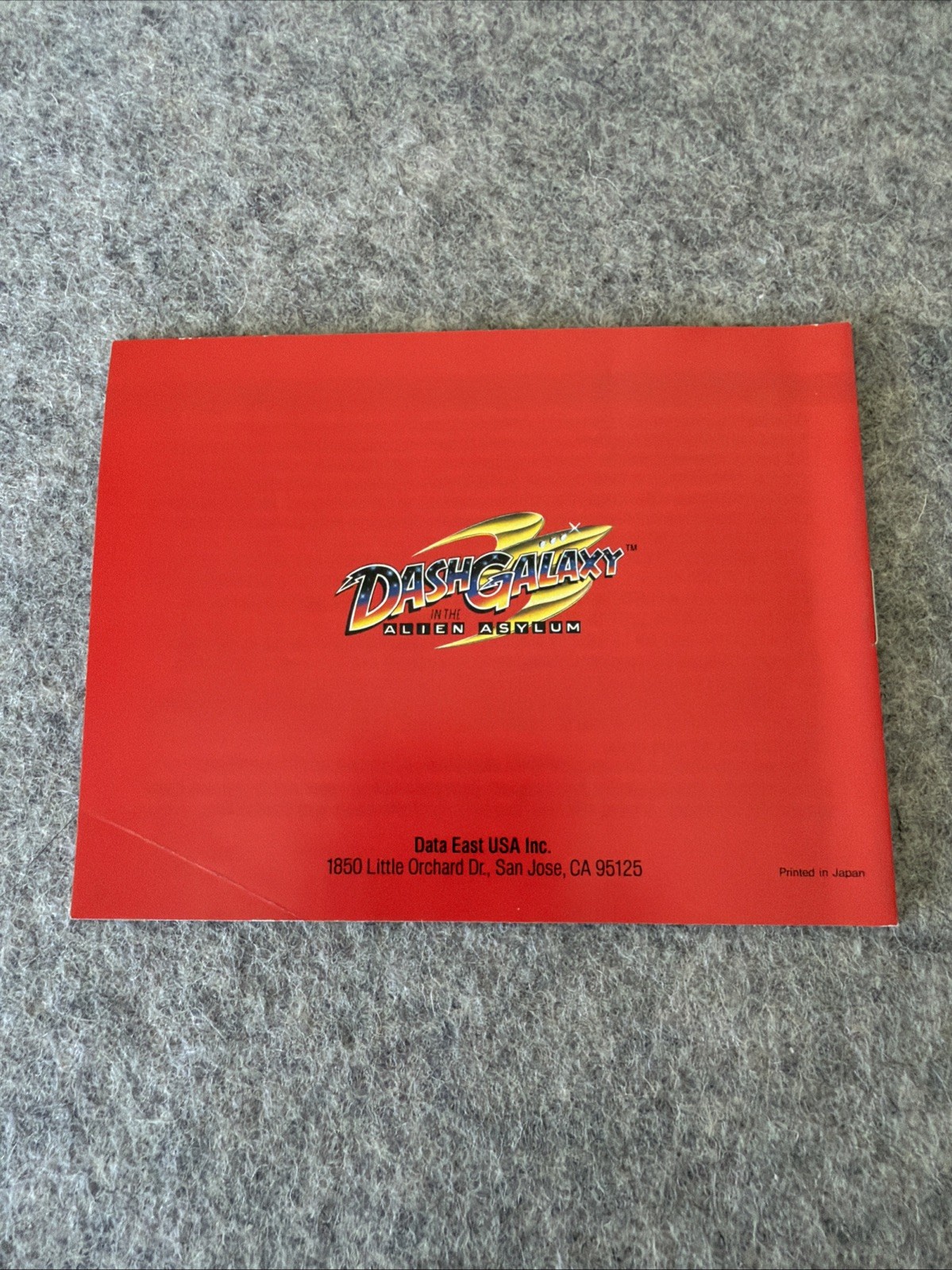 Dash Galaxy in the Alien Asylum (NES, 1990) – Instruction Manual / Booklet Only
