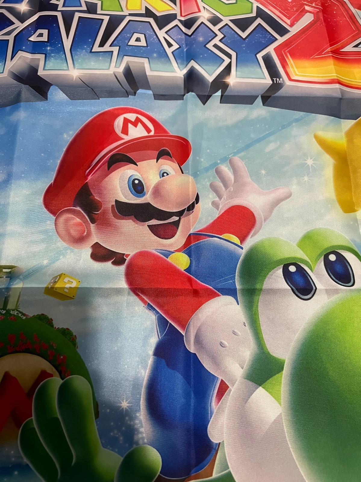 Super Mario Galaxy 2 Wall Flag Banner Tapestry 2 x 3 Ft, Wii