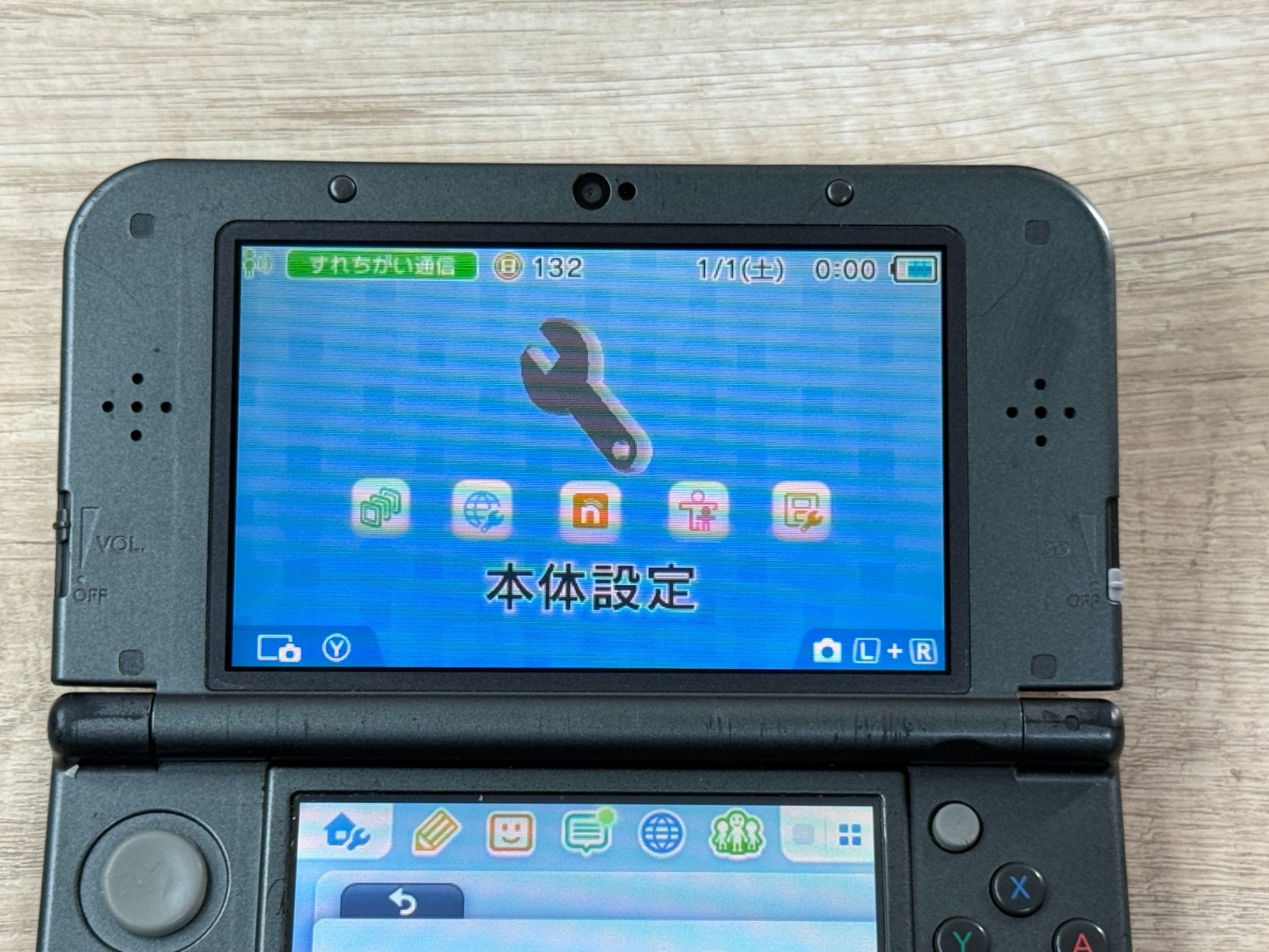 Nintendo New 3DS XL Metallic Black Console Tested Japan Tested D001