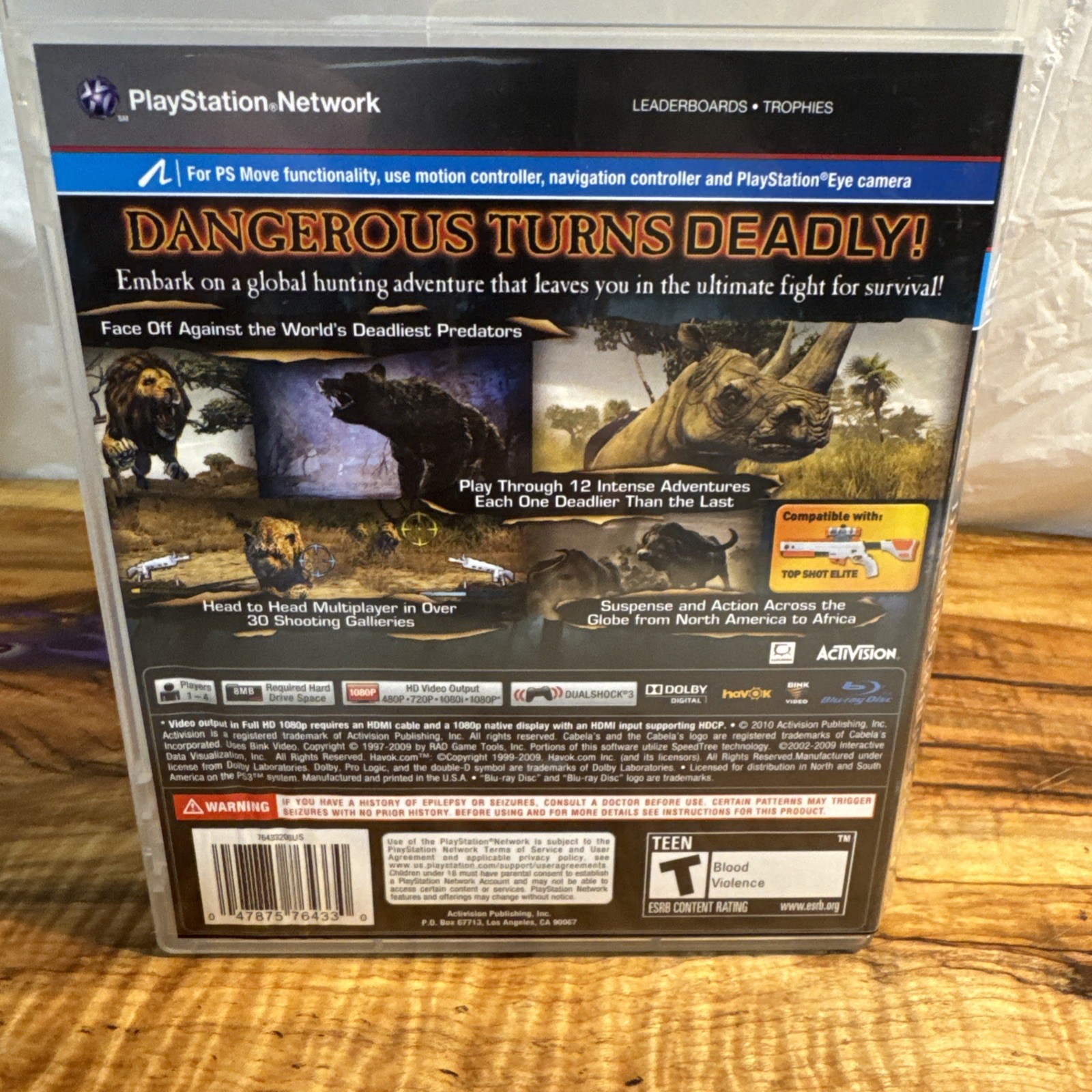 Cabela’s Dangerous Hunts 2011 – PlayStation 3, 2010- CIB TESTED – PS3 PSThree