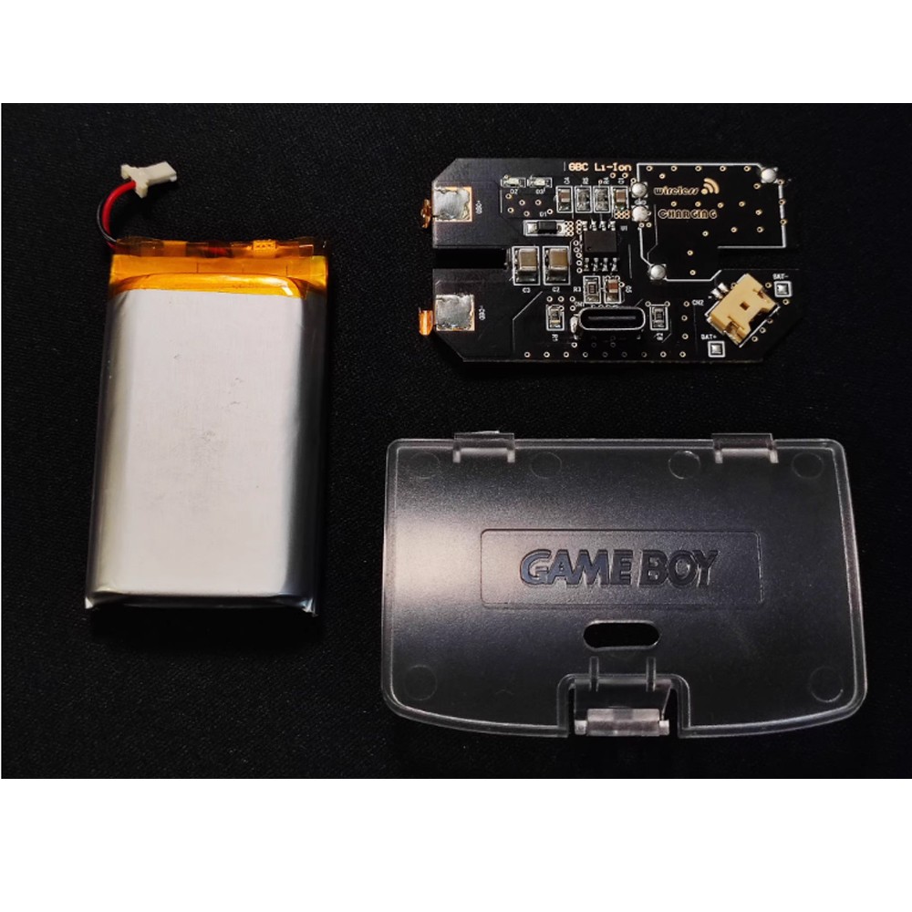 For Game Boy Color GBC Rechargeable Battery USB-C 1800 mAh 3.7 V Battery Cover