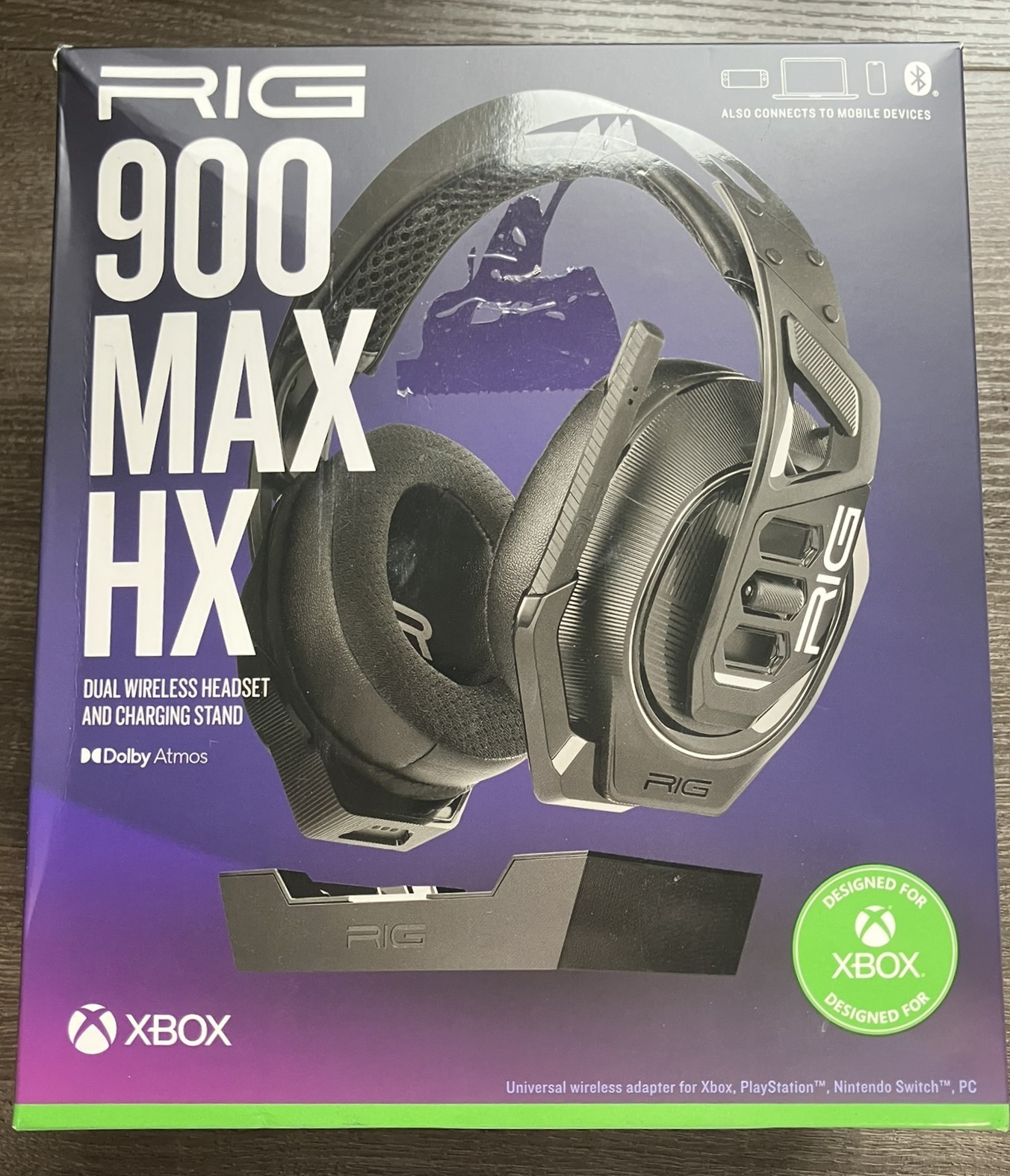 RIG 900 MAX HX Universal Dual Wireless Headset w/ Charging Dock-SHIPS FREE *READ