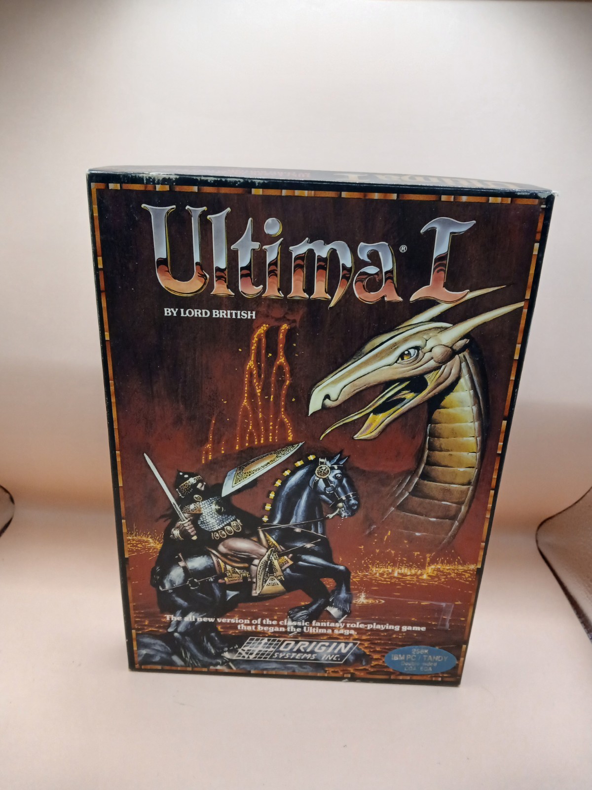 IBM RPG 1986 Ultima I One (1) PC Game IBM Tandy Five Coins 100% Complete + Reg.