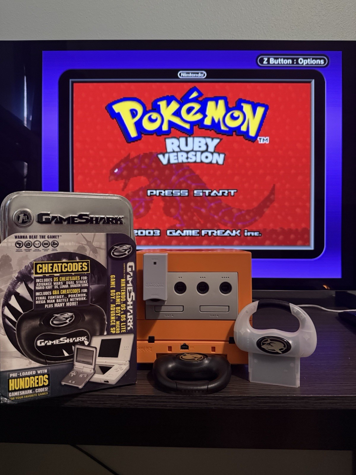 GameShark Karabiner/ActionReplay GameBoy Advanced + SHINY ENCOUNTERS + ISLANDS