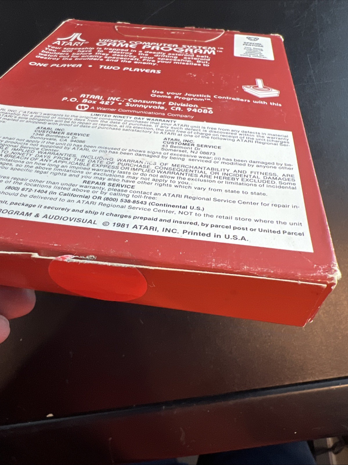 Sealed In Box NEW Vintage Atari Asteroids 1981 Game Cartridge. See Below