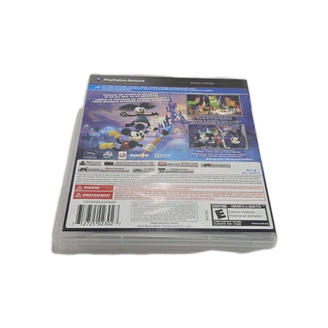 Disney Epic Mickey 2: The Power of Two (2012) PlayStation 3 PS3 CIB Complete