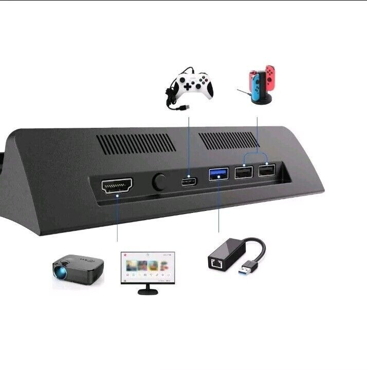 Docking Station For Nintendo Switch & OLED Model, HDMI Adapter Connect to TV US