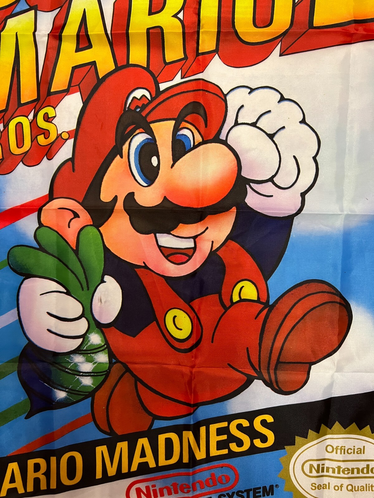 Super Mario Bros 2 Custom Wall Flag Banner Tapestry 2 x 3 Ft, NES