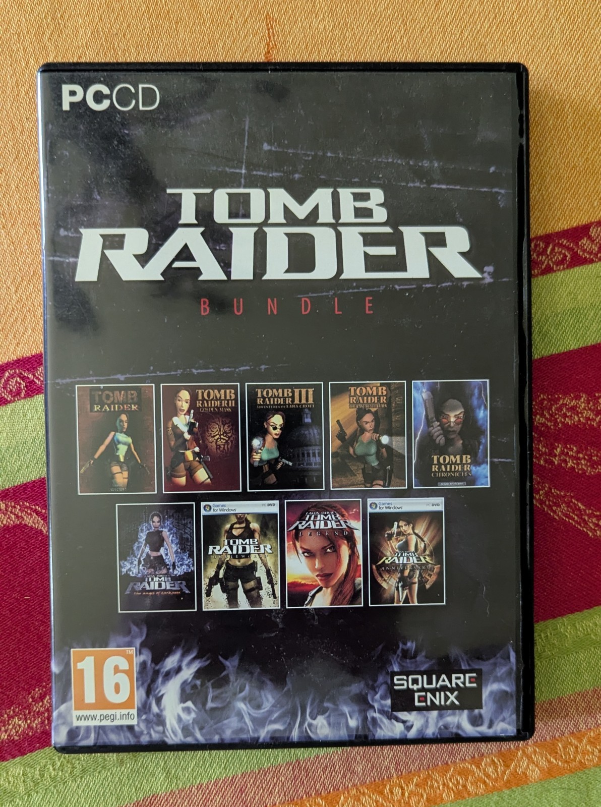 Tomb Raider PC CD/DVDs Vintage – Win 95 thru Win 7 – Lot of 8 EIDOS/Square CNIX