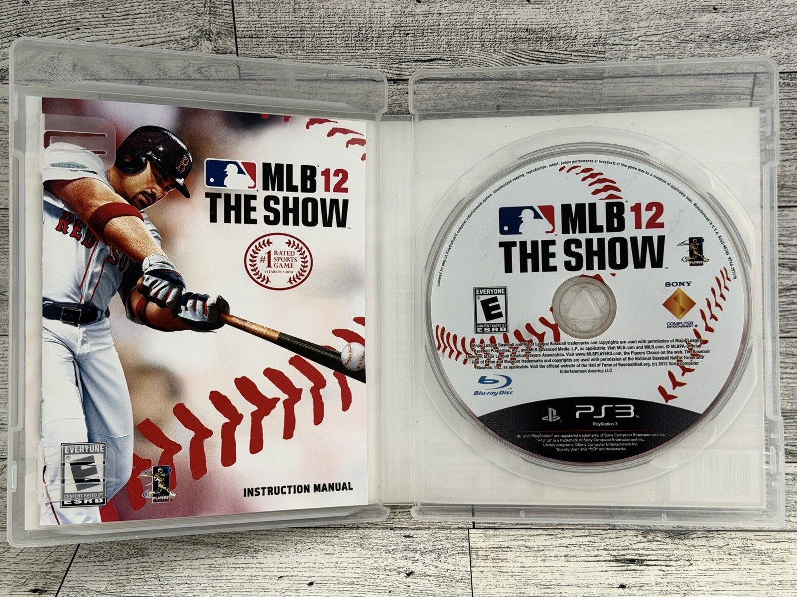 MLB 12 The Show PS3 Baseball Blue-Ray ⚾️ Game Sony Ships Fast!