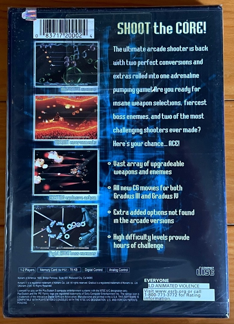 PS2 Gradius III and IV , 3 and 4 (NEW sealed)