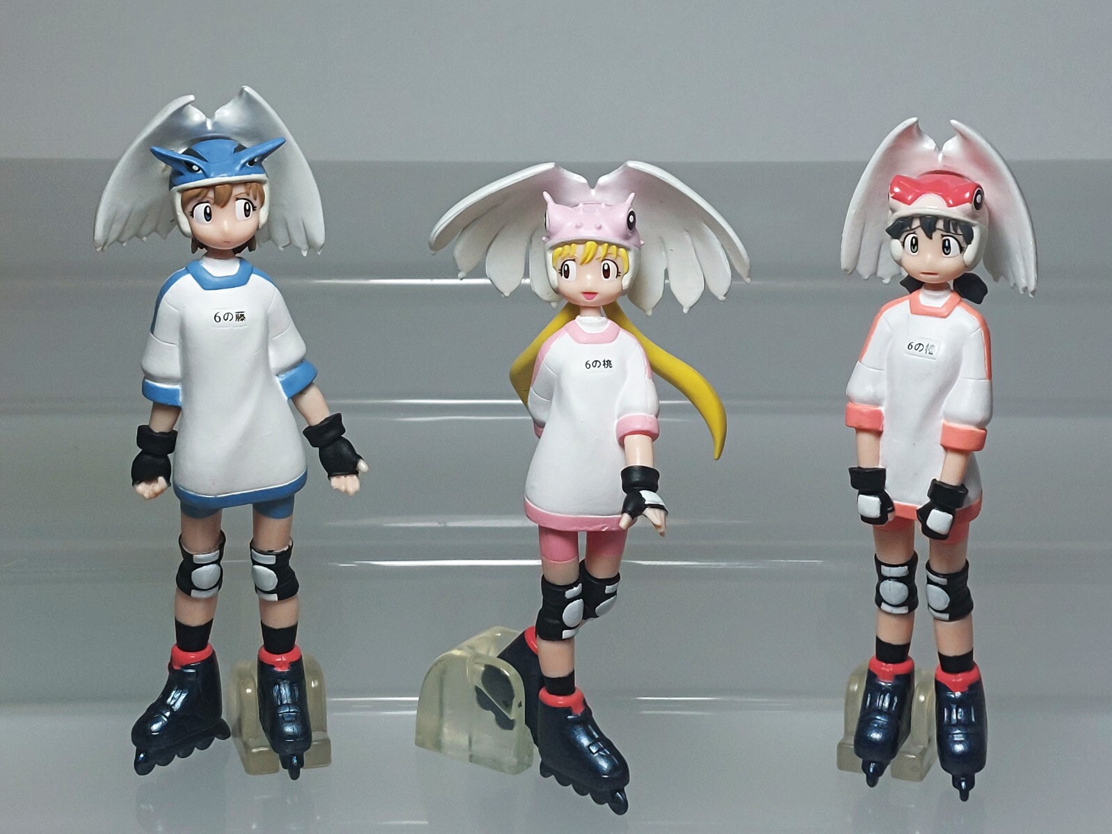 HGIF Alien Nine 9 Kasumi Kumi Yuri Figure Set Gashapon Bandai 2002 G09 4.2-4.6in