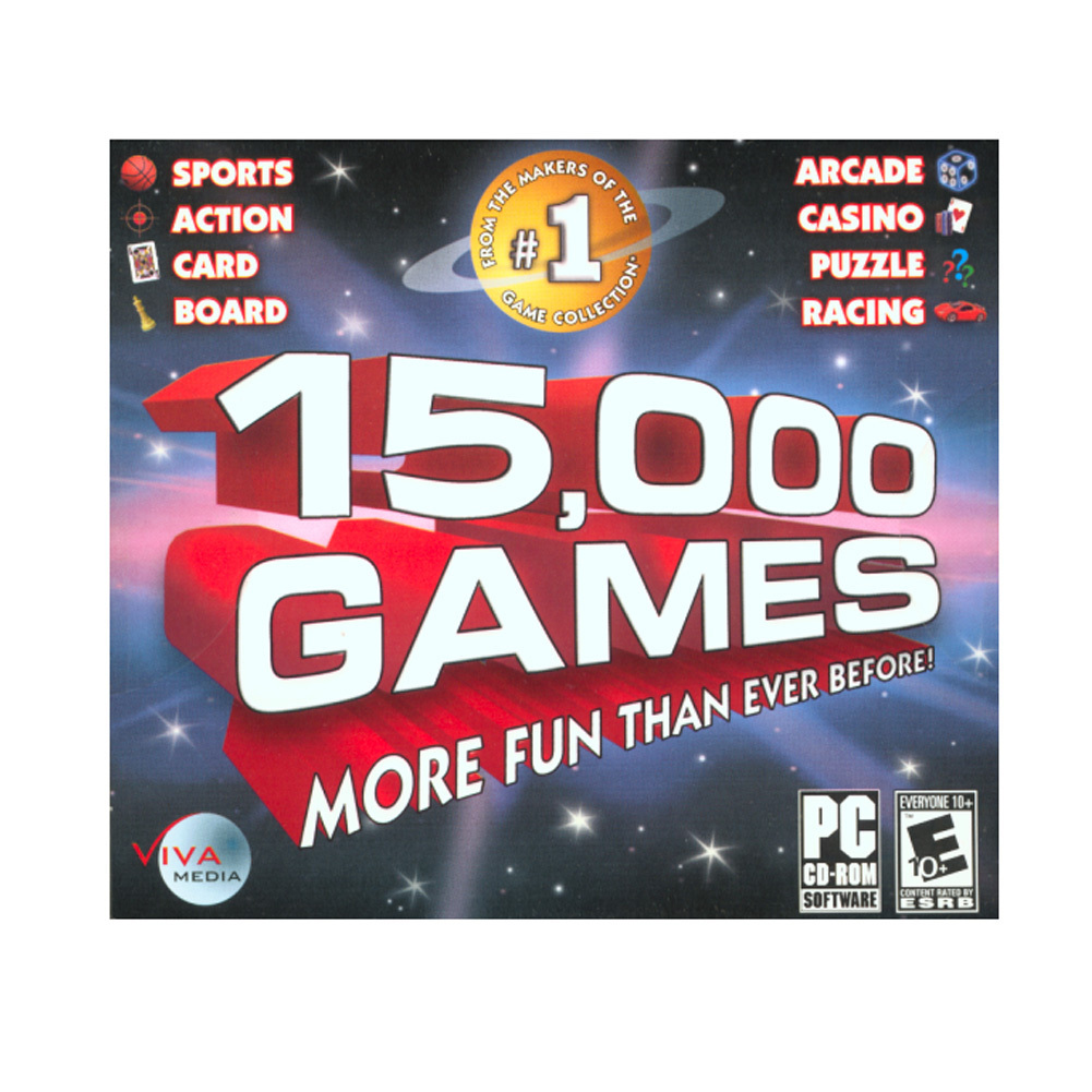 Fastshipping🇺🇲 15,000 Games (PC Games, 2007)