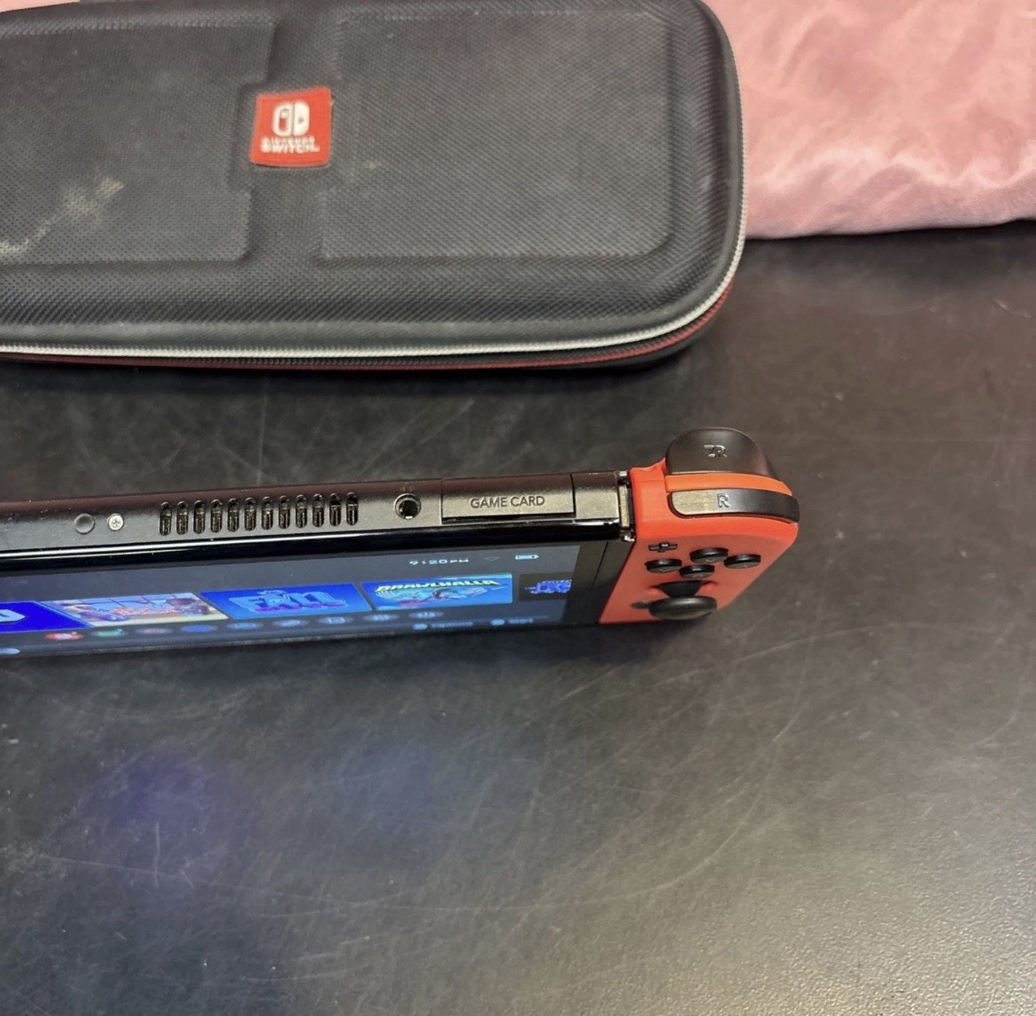 Nintendo – Switch OLED Console with Blue & Red Joycons Works Perfect!