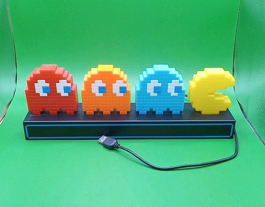 PAC-MAN Ghosts Light 👻 Battery / USB Powered • Multiple Modes 12″ (Works)