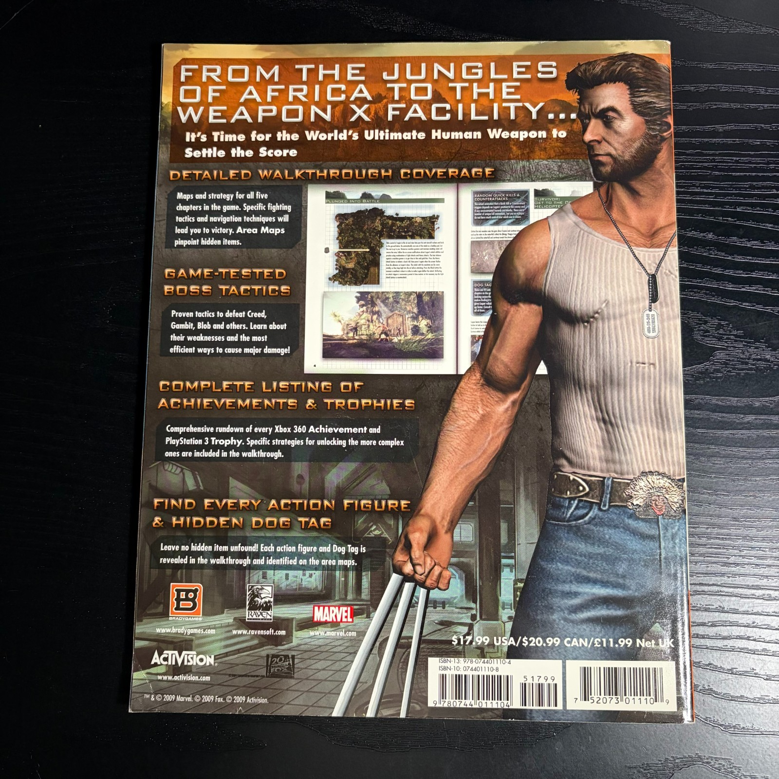 X-Men Origins: Wolverine (Uncaged Edition) Strategy Guide By Activision