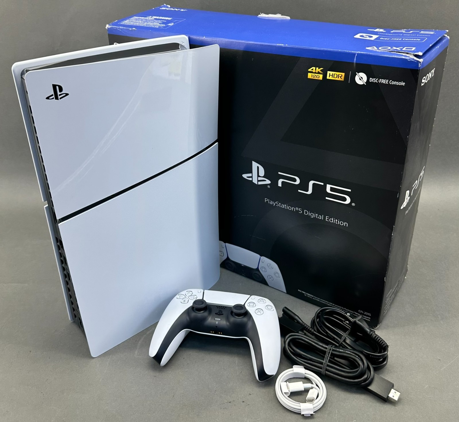 Sony PlayStation 5 PS5 Slim Disc Free 1TB Console Bundle W/ DualSense Controller