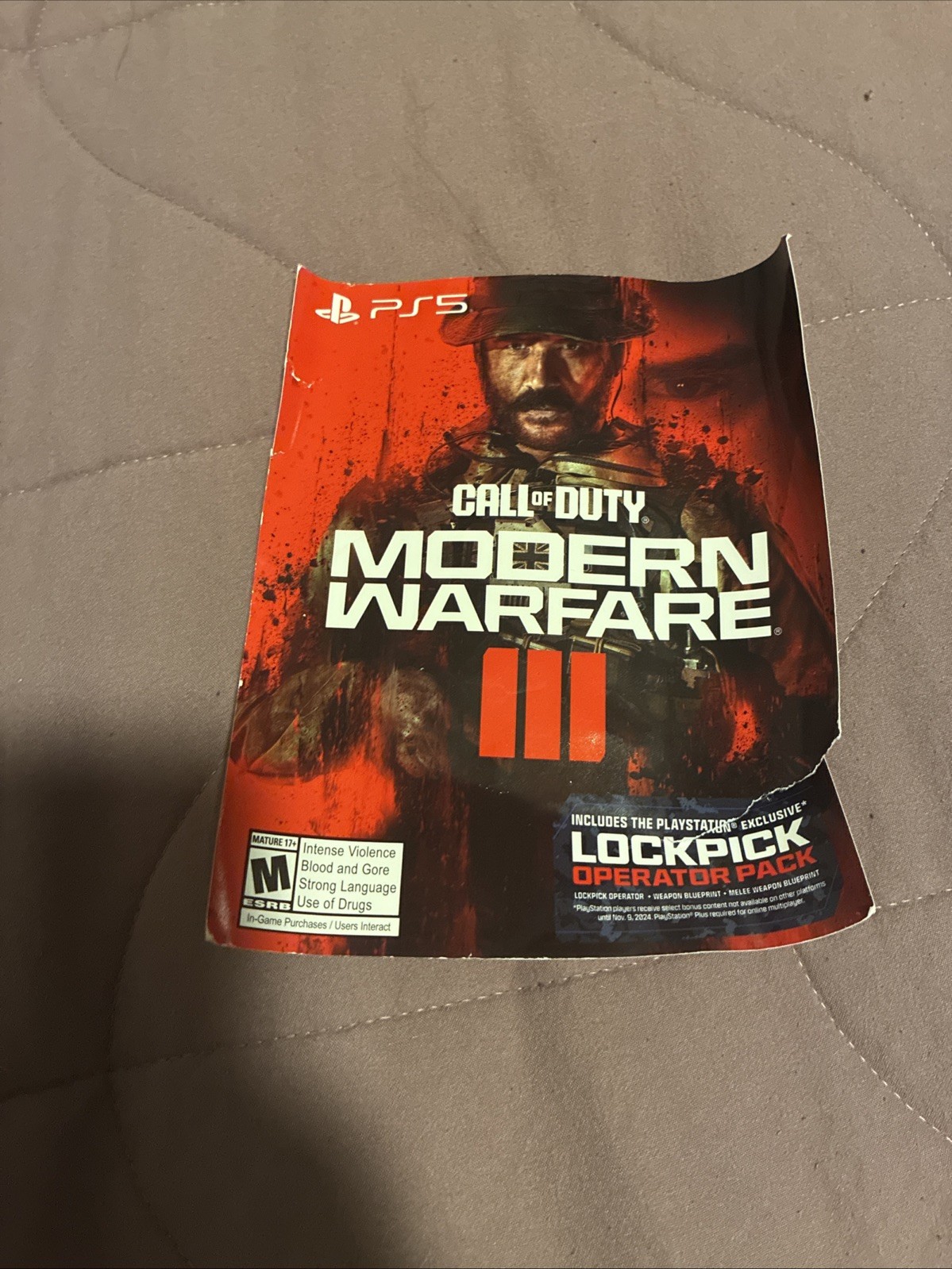 PS4/PS5 Call of Duty Modern Warfare 3 Digital Code