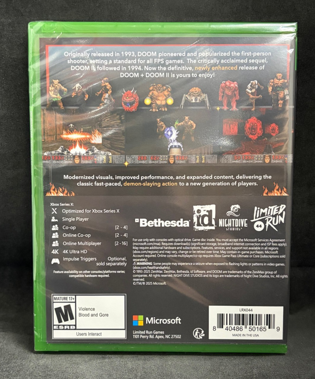 Doom + Doom II (LRG) (Xbox Series X / Xbox One) BRAND NEW