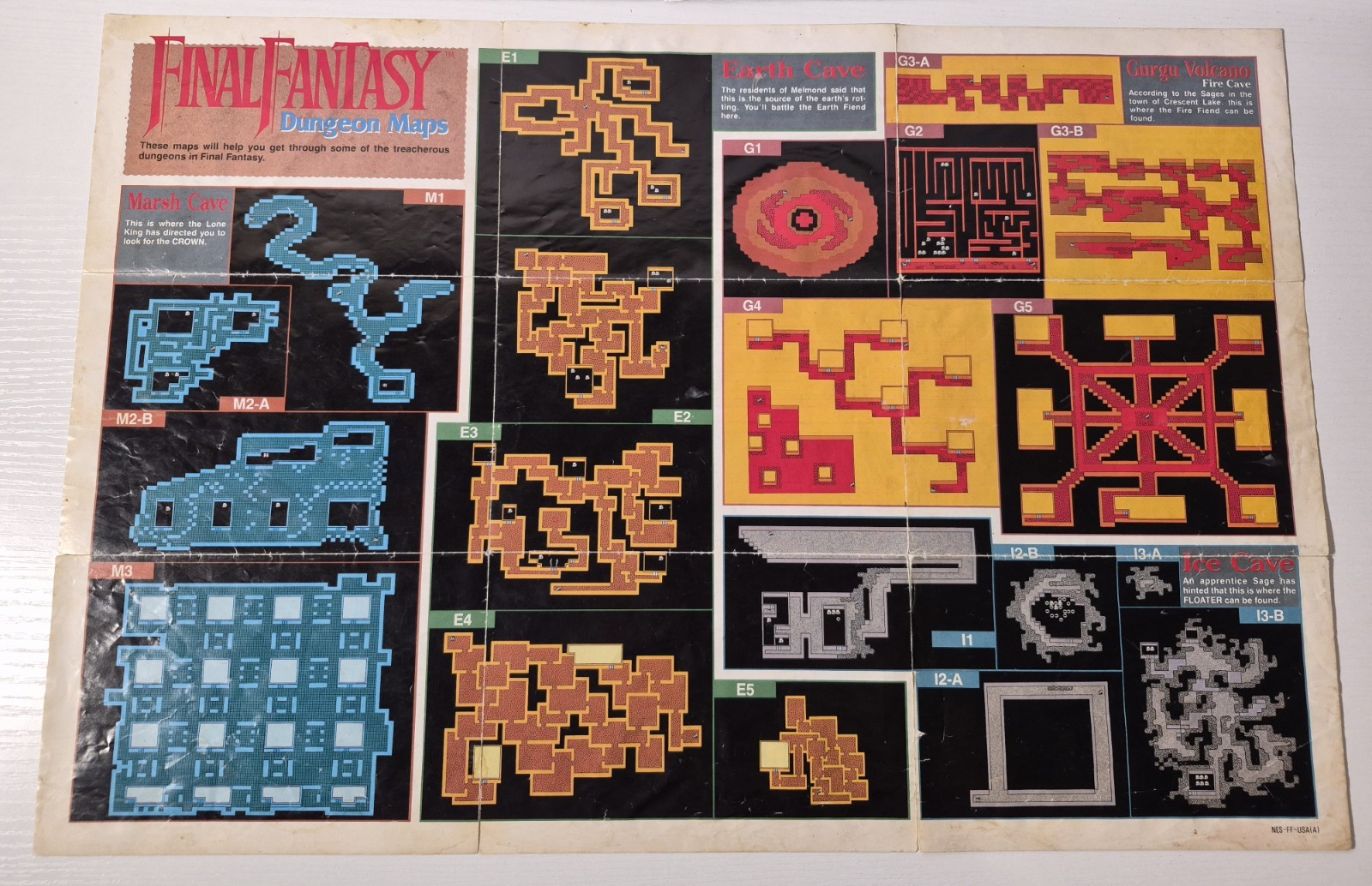 Final Fantasy Authentic Nintendo NES CIB W/ Manual & Both Maps Tested Working
