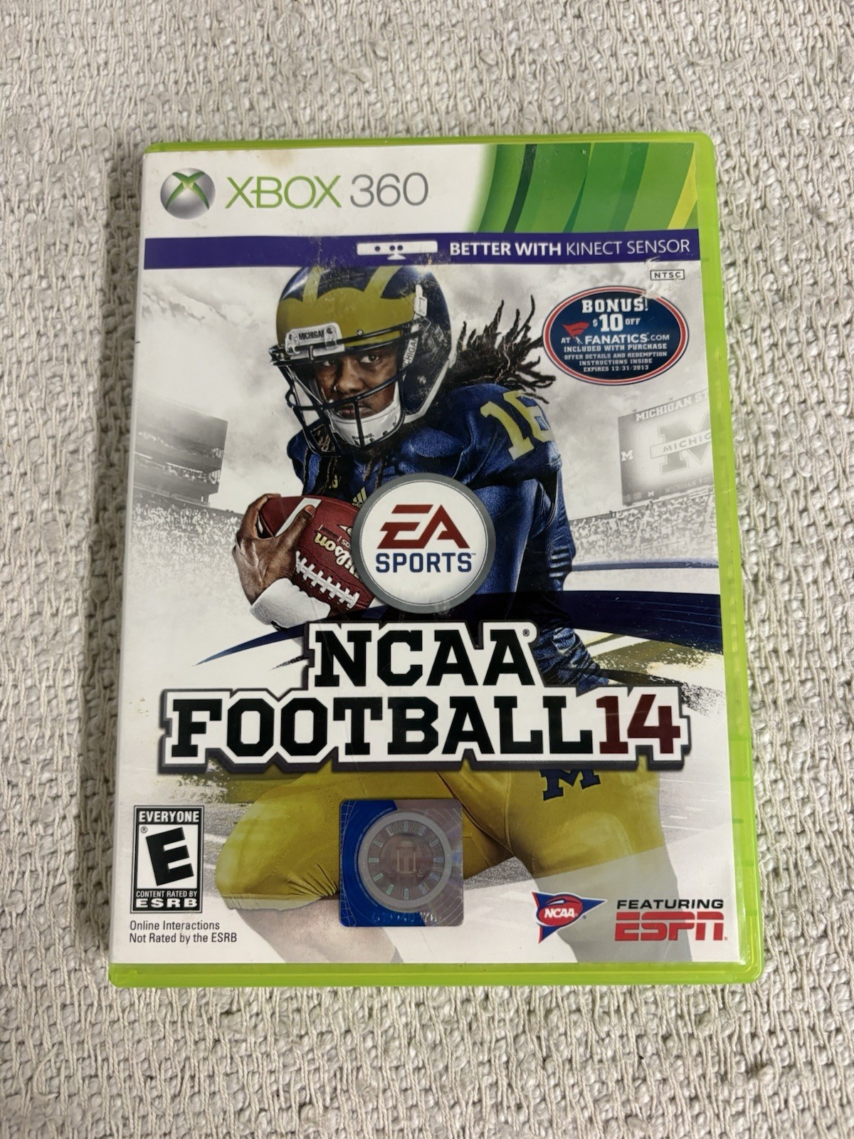 NCAA Football 14 (Microsoft Xbox 360, 2013) No Manual
