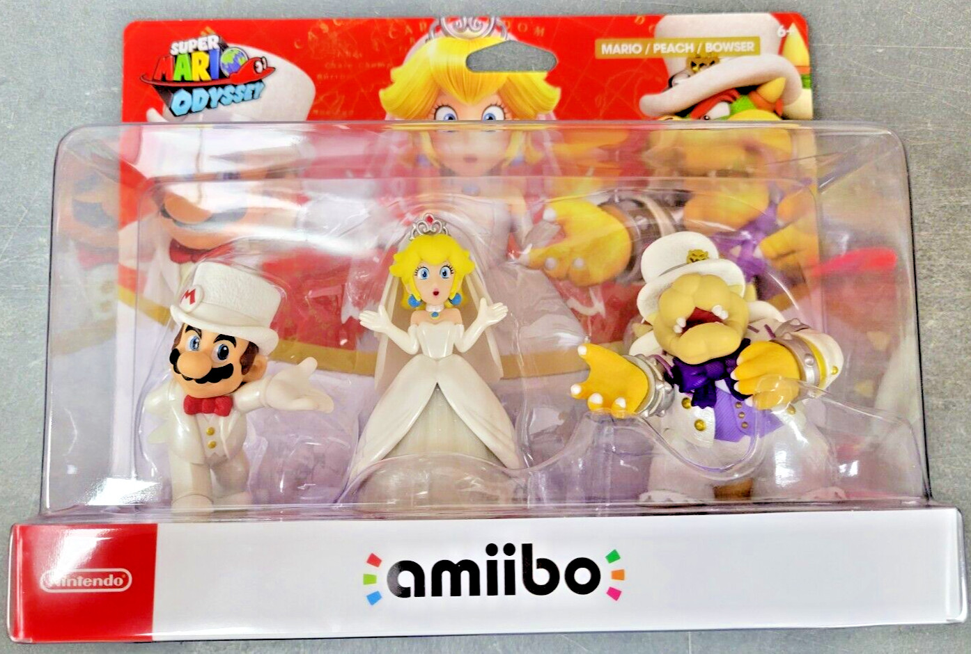 amiibo Super Mario Odyssey Series Figure (Triple Pack – Wedding Outfit) New