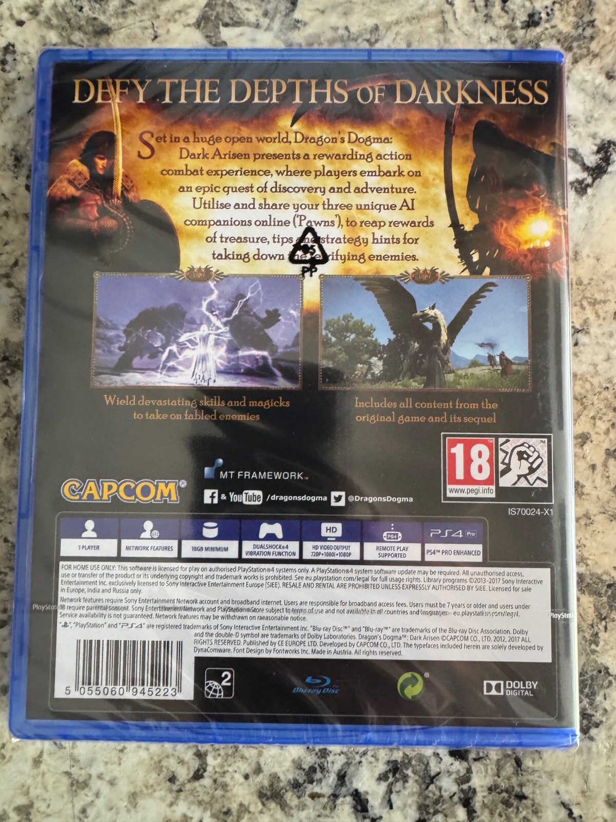Dragons Dogma Dark Arisen PS4 Brand New Factory Sealed PlayStation 4
