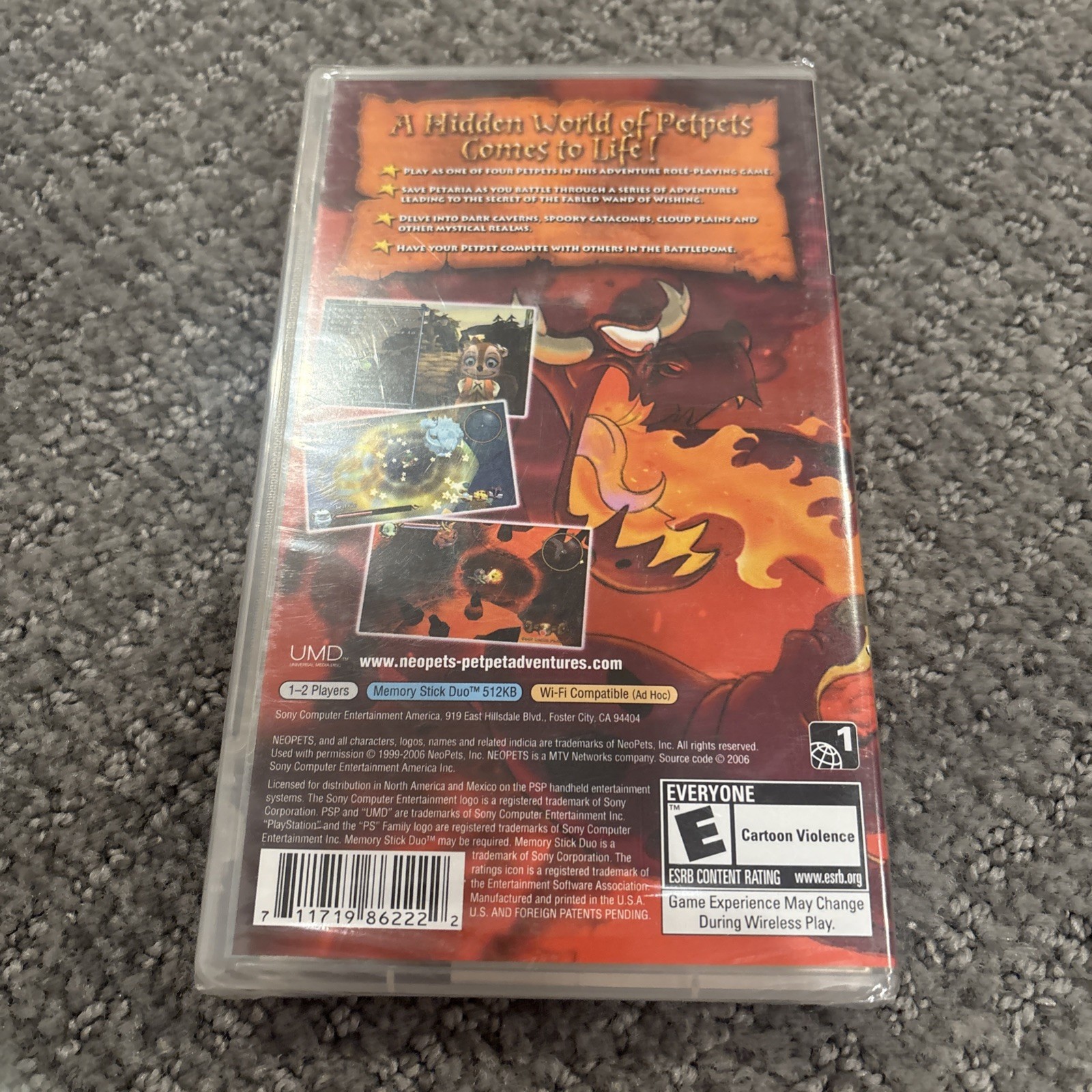 Neopets PetPet Adventures Wand of Wishing – PlayStation Portable New Sealed