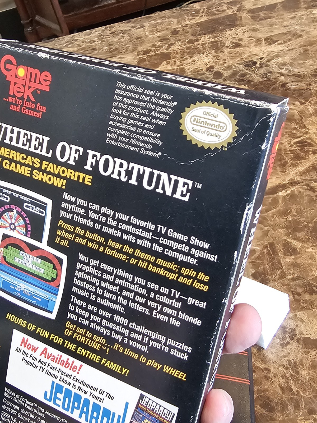 Wheel of Fortune Nintendo Entertainment System 1988 NES Complete CIB Tested NICE