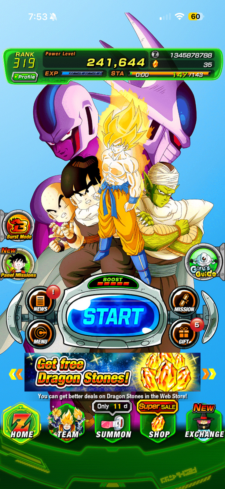 dokkan battle global account-global-IOS